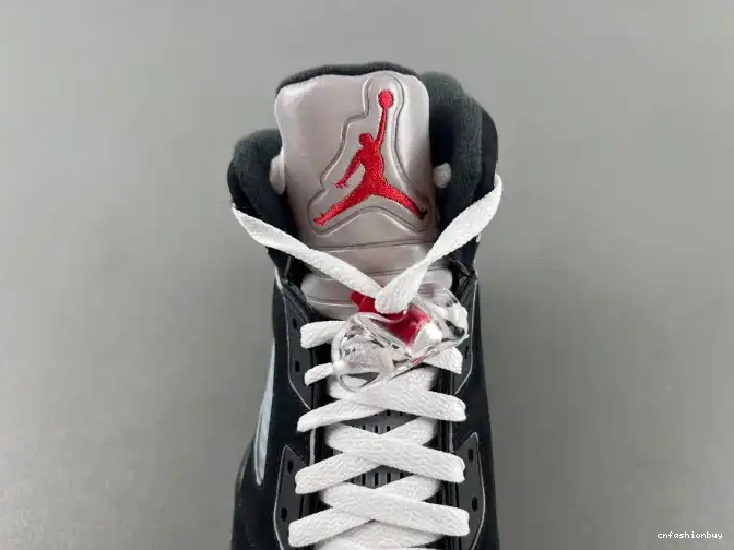 Reimagined HF3975-001 Metallic Jordan Air 5 Black 0427